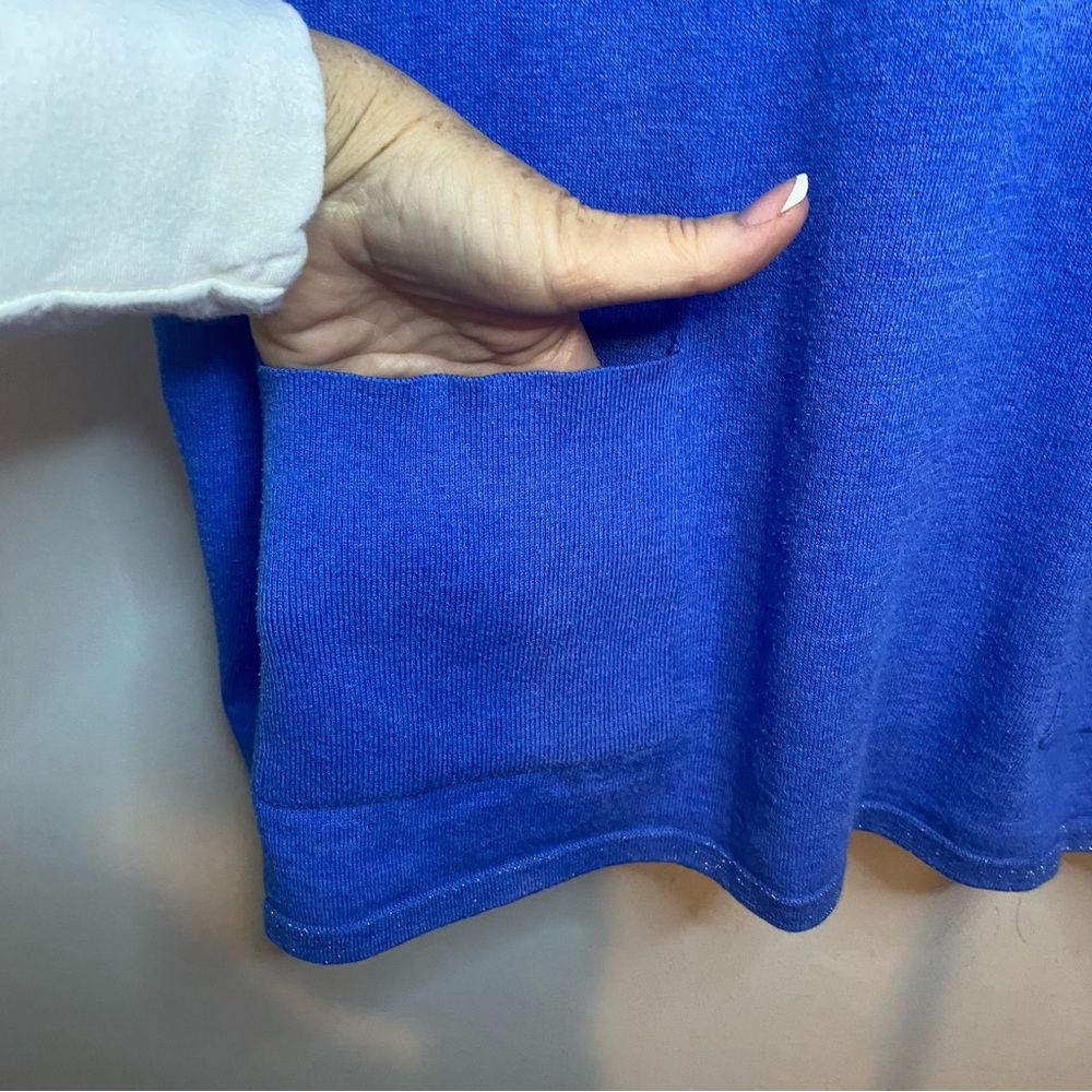 LILLY PULITZER Cobo Boatneck Sweater Heathered Crew Blue Coastal Shell Stripe L - Picture 6 of 13